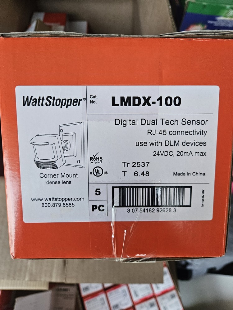 Wattstopper LMDX-100 Digital Dual Tech Sensor- New In Box