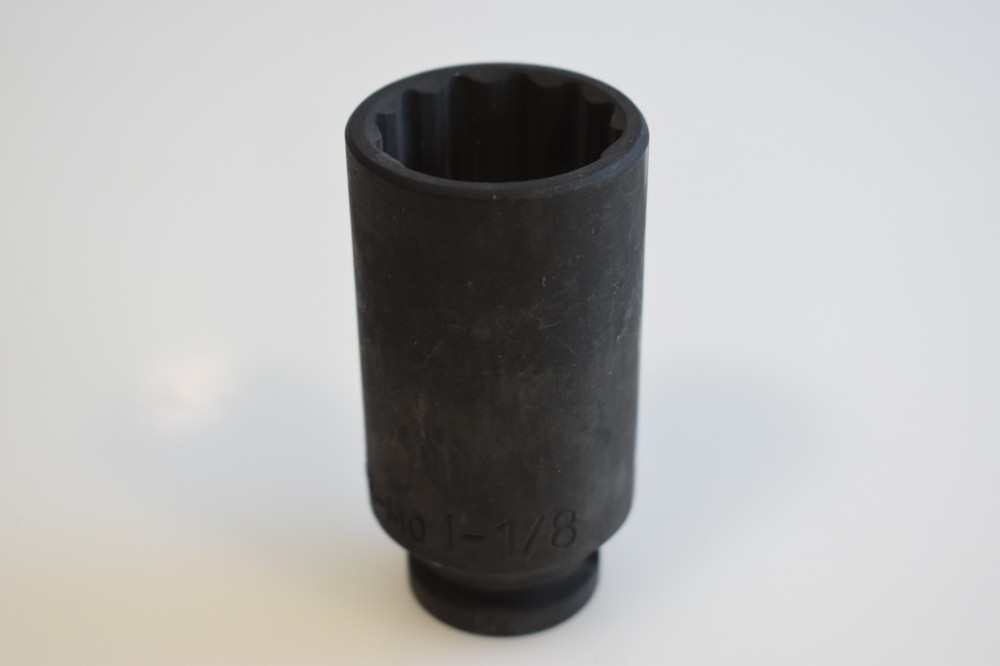 Mac Expert Tools E050072 1-1/8" SAE Deep Impact Socket 1/2" Drive 12 Point