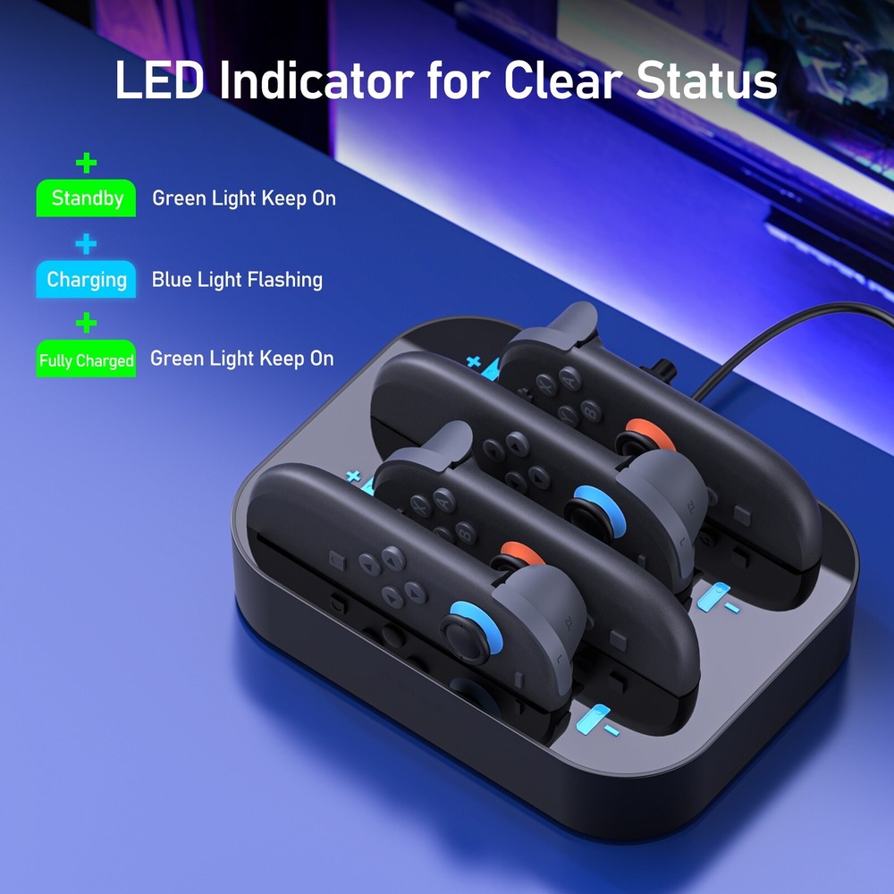 Charging Dock for Nintendo Switch 2 Joycons Dock Charger Stand Station