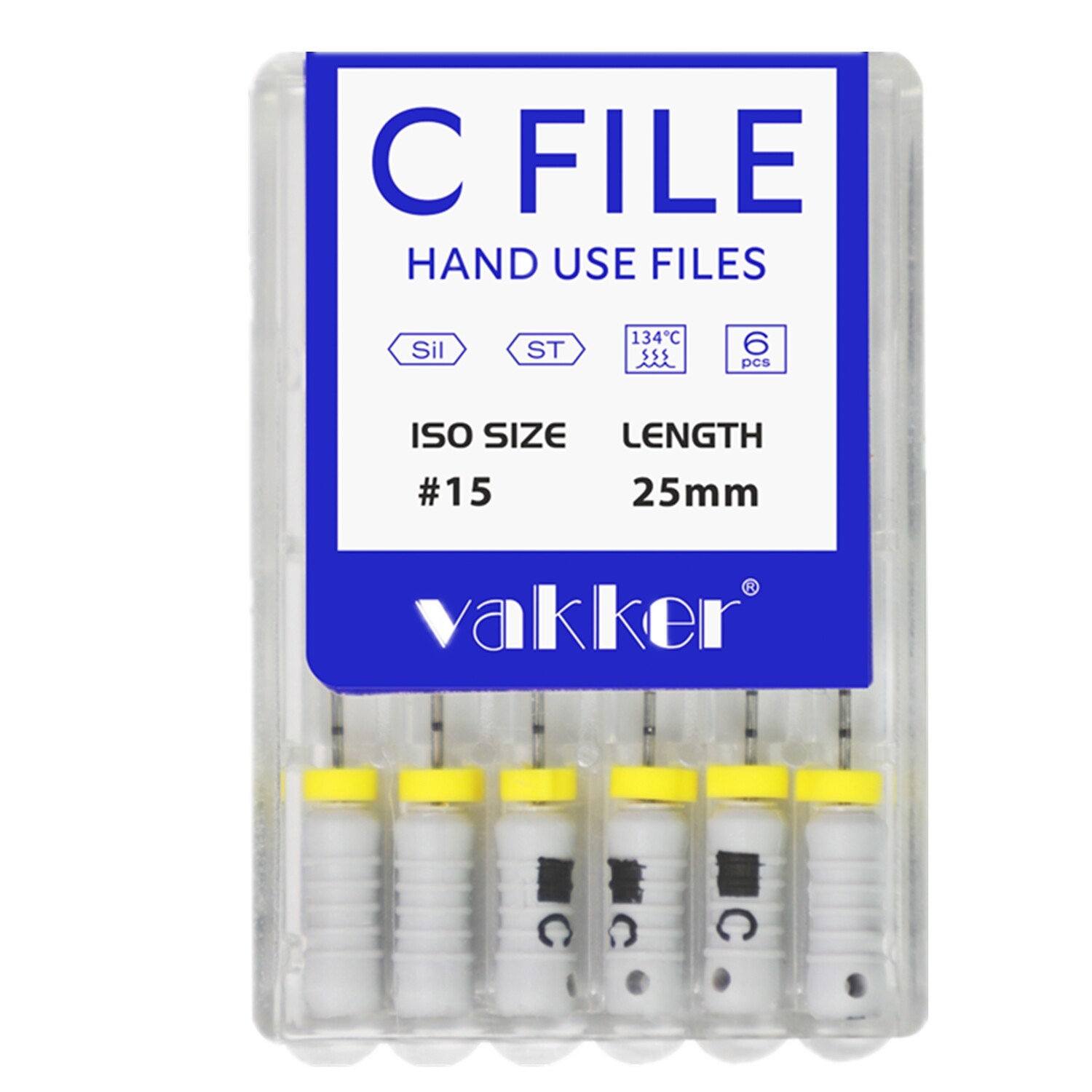 Dental Rotary Endo Endodontic Stainless Steel C Files for Root Canal 21/25mm