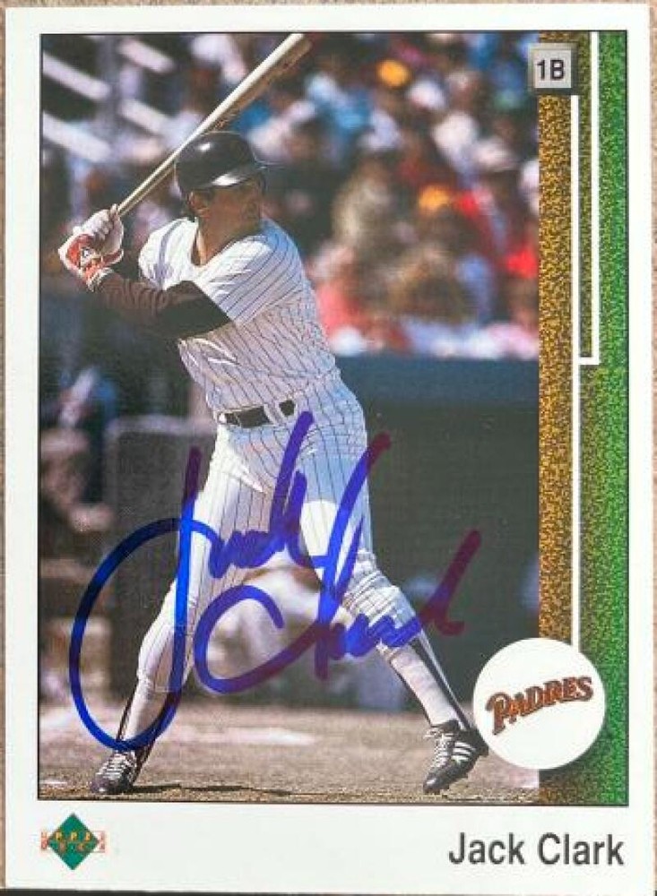 Jack Clark Autographed 1989 Upper Deck #773