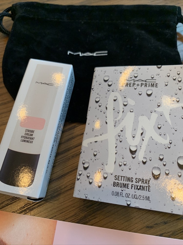 Mac Prep + Prime Fix+ Setting Spray Strobe Cream Tan Luxe Super Glow