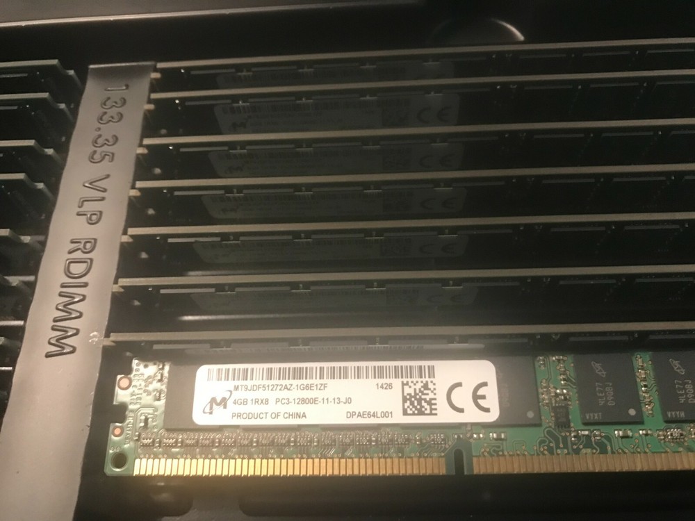 16Gb(4x4GB) 1Rx8 PC3-12800E Micron Server Memory RAM ECC Unbuffered