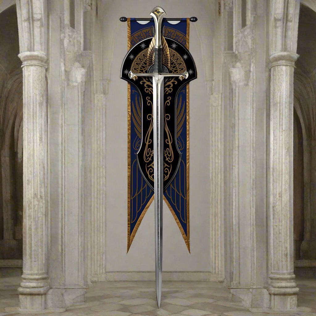 UNITED CUTLERY LOTR Museum Collection Anduril 1:1 Sword & Display UC3516 Elessar
