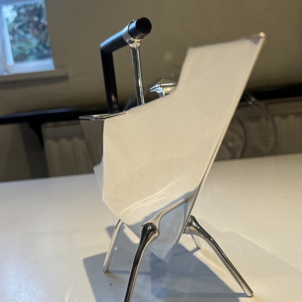 Silver Plated Art Deco Christopher Dresser Style Triangular unusual Shape RARE