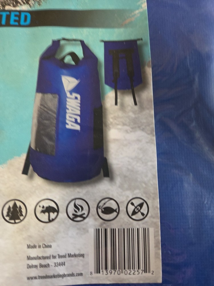SWAGA 40L DRYSACK BACKPACK-WATERPROOF-NEW