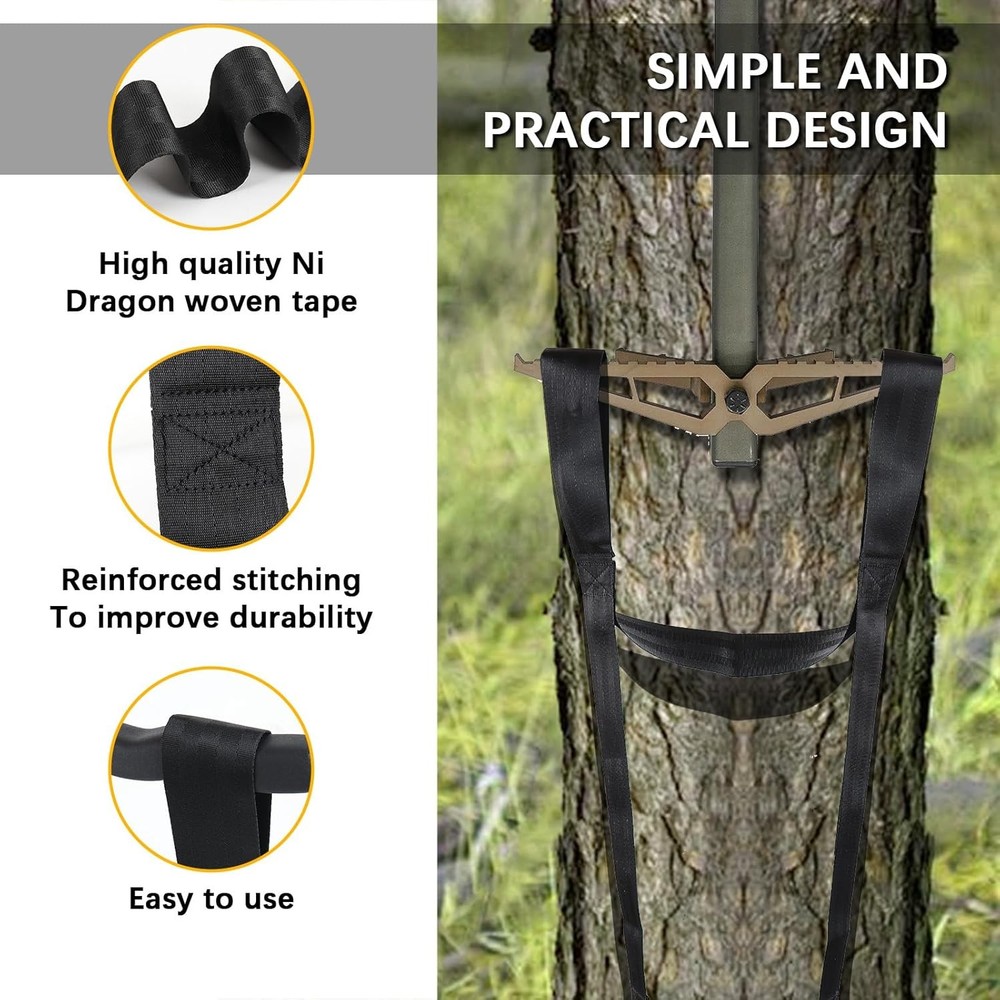 3 Step Climbing Stick Aider for Hunting – Lightweight Rope Step Aider