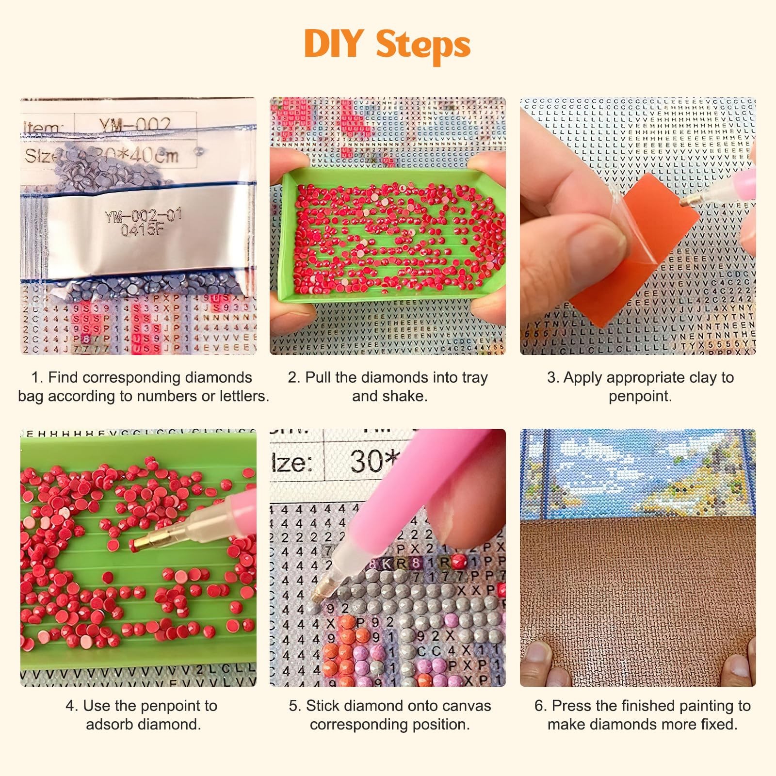 MISCER American Native Indian Woman Diamond Art Kits for Adults, Wolf