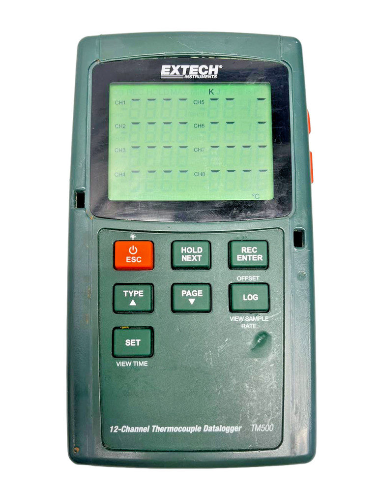 EXTECH 12-Channel Thermocouple Datalogger TM500 - Device Only