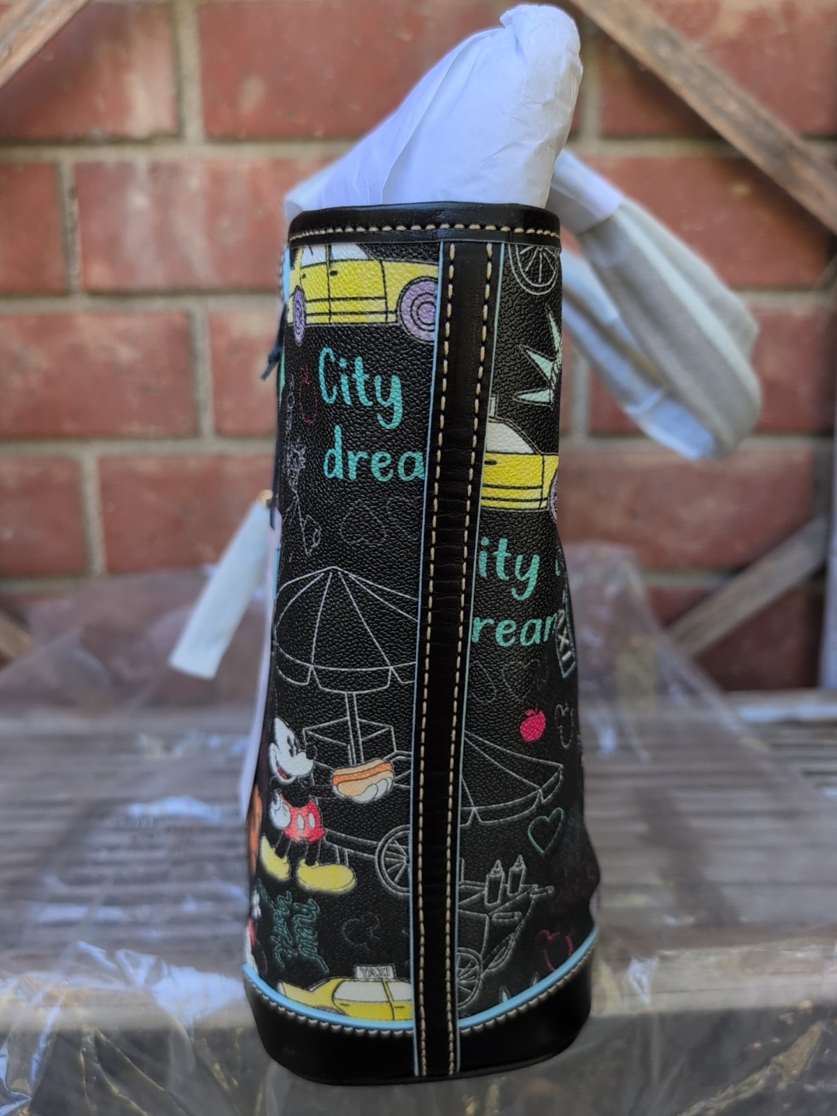 Disney Dooney & Bourke New York City Mickey & Minnie Mouse Tote Bag NWT