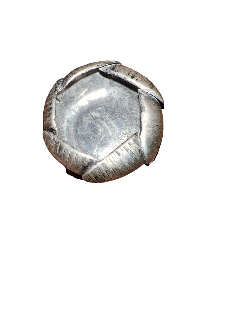 Antique Pewter Salt Cellar signed "A.E. Chanal"