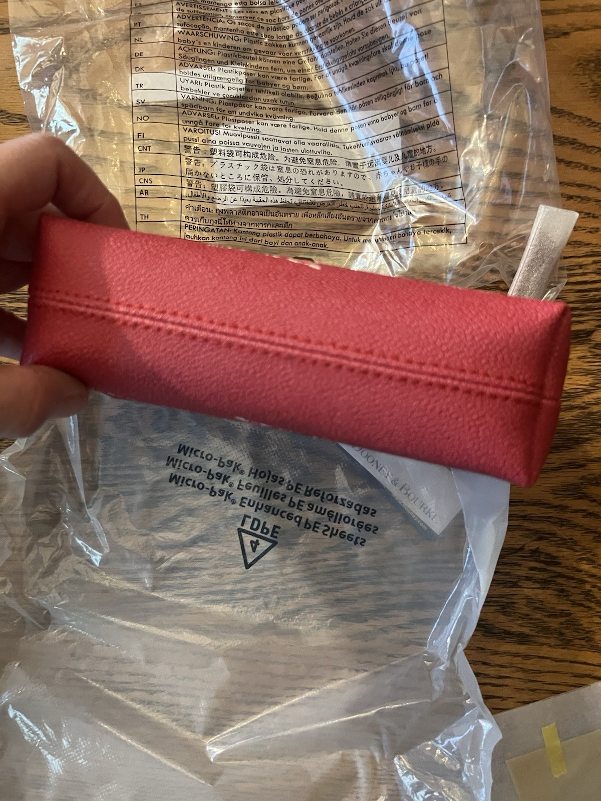 Disney Dooney & Bourke Christmas Cosmetic Case NWT