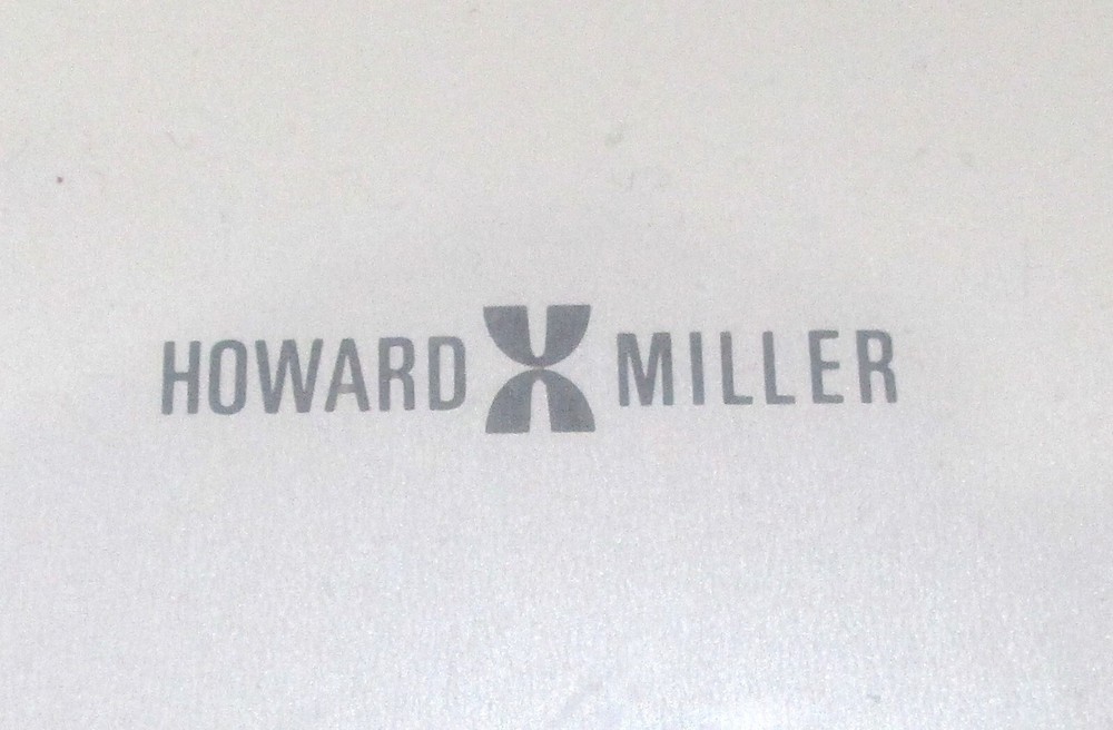 Vintage Howard Miller Black 14.5" Square Wall Clock