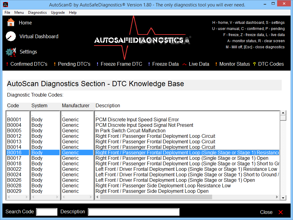 Autoscan Enhanced OBD2 EOBD Engine Diagnostic Software 4 all Vehicles Elm327