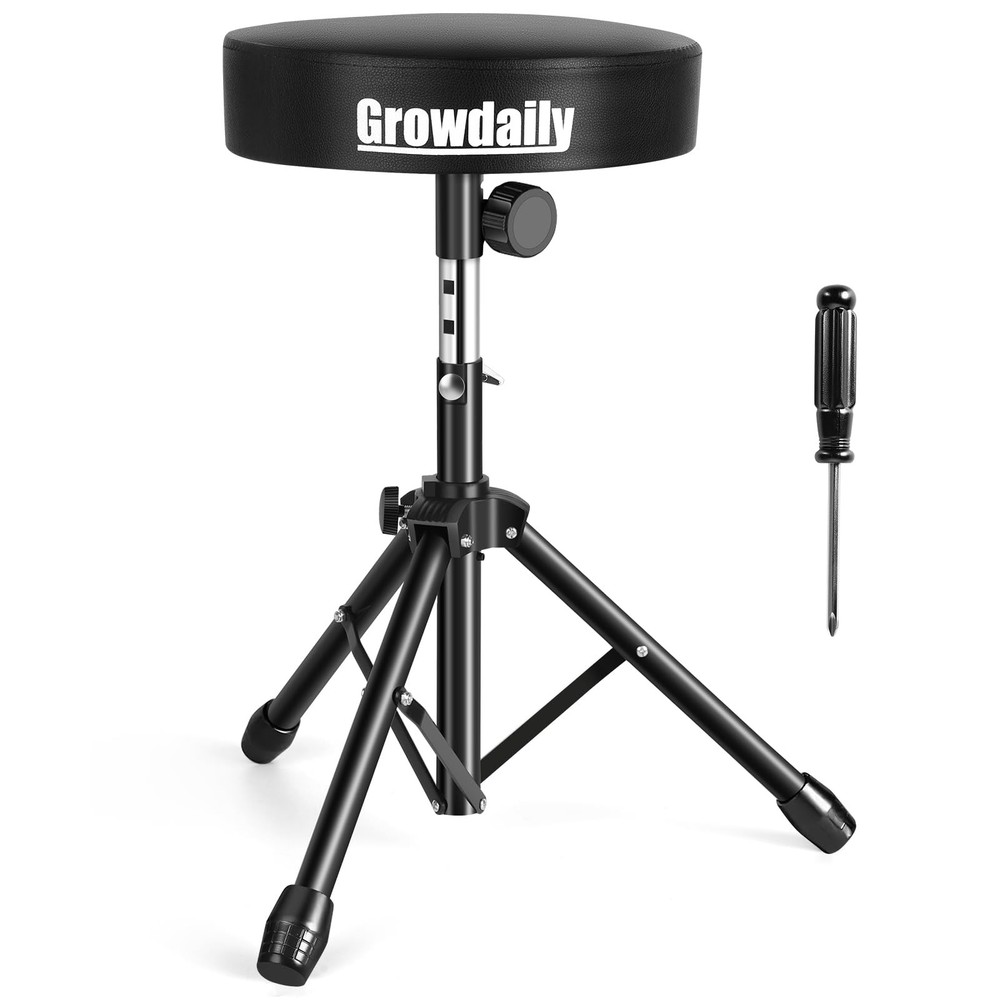 Drum Throne,Adjustable Stool Drum Universal Drum Throne Drummer Stool for Adu...