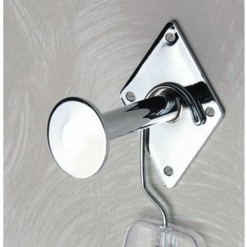 3"L Dressing Room Hook w/ Disk End /Chrome 1 pc