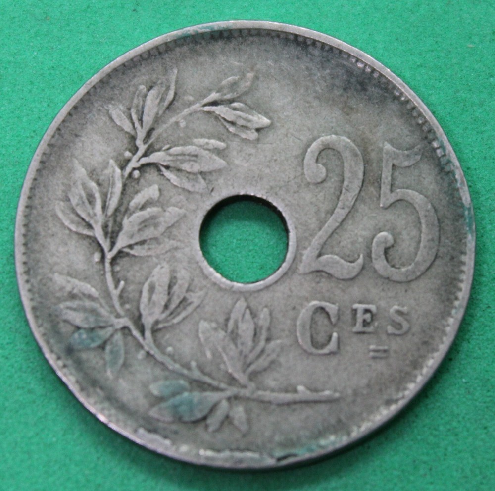 1923 Belgium 25 Centimes (#2)