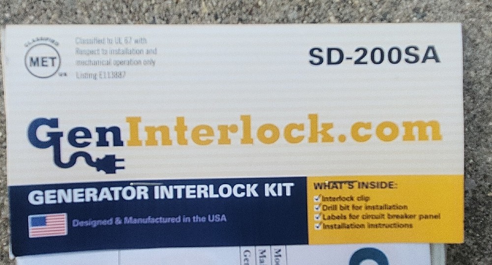 GenInterlock SD-200SA Breaker Panel 150/200 Amp Panels