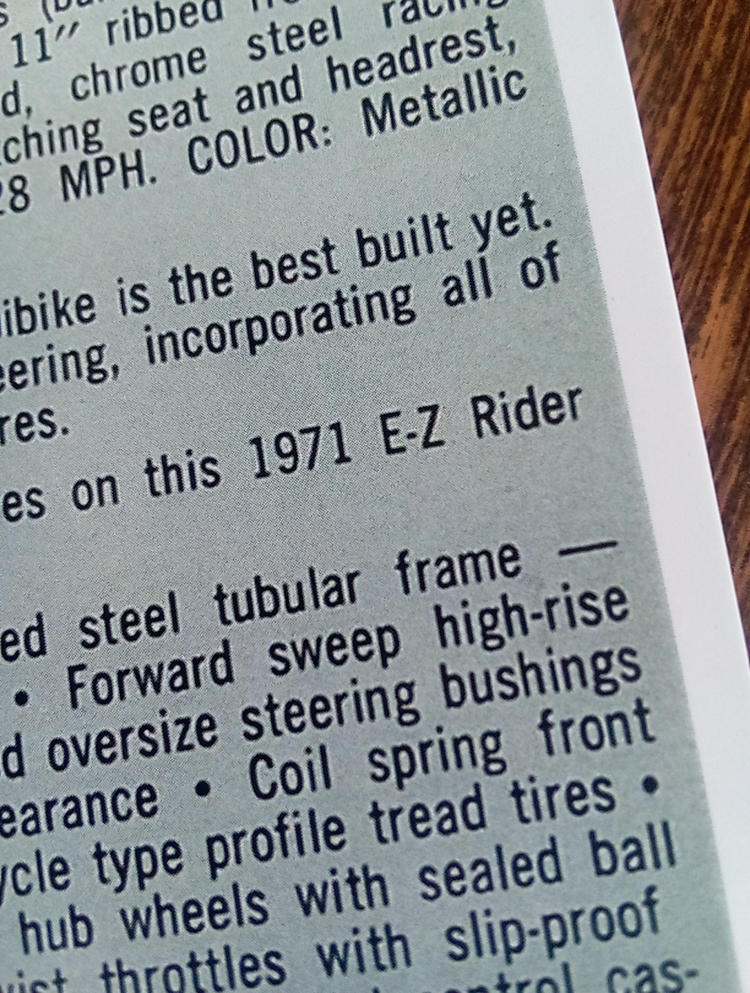 Vintage Alexander Reynolds Corp ARCO Model 4951 Mini Bike Brochure Ad Reprint