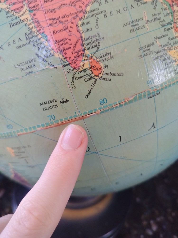 Vintage 1950s REPLOGLE 12" Reference Globe