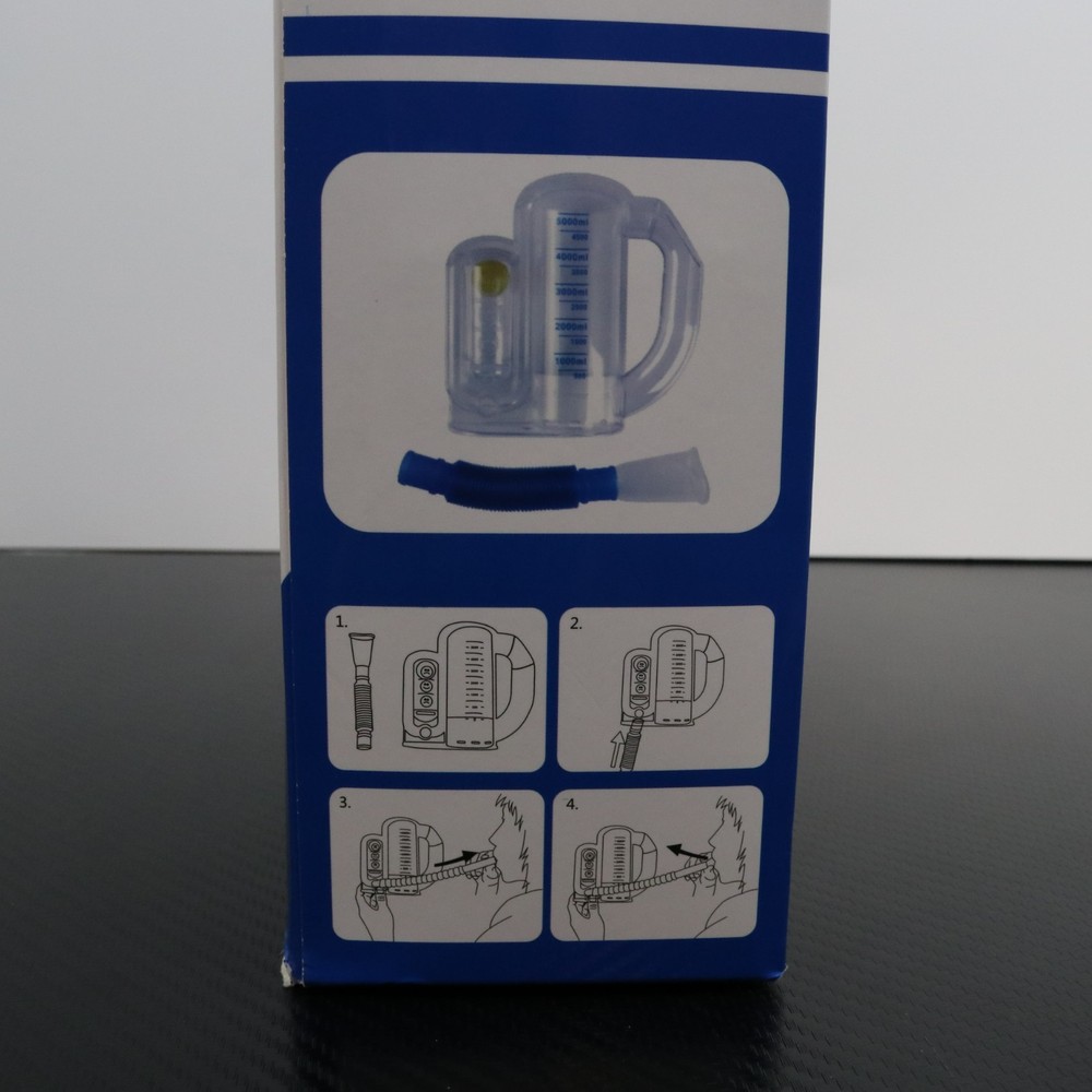 Incentive Spirometer 5000ml - New with Box Sealed in Bag