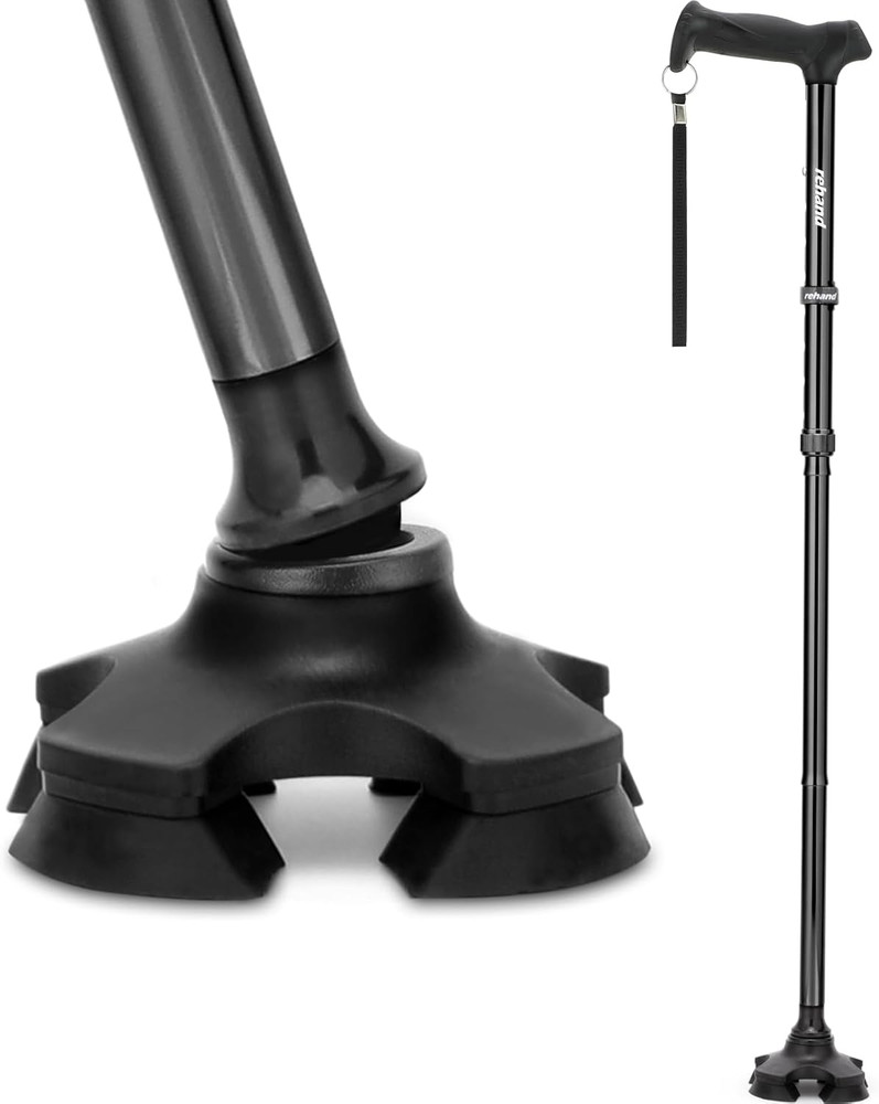 Walking Cane for Men & Women - Foldable, Adjustable, Lightweight, Self Standing