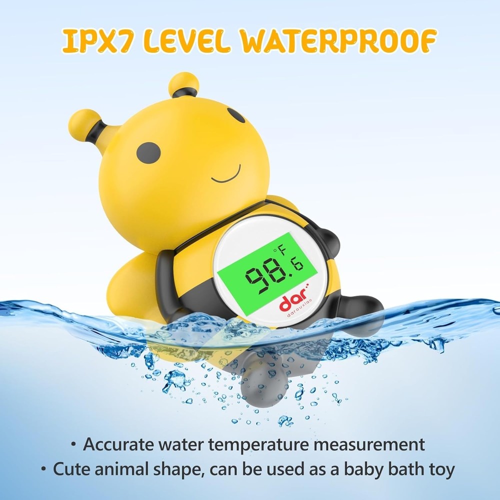 Digital Baby Bath Thermometer, Floating Toy with Temperature Warning & Backlight