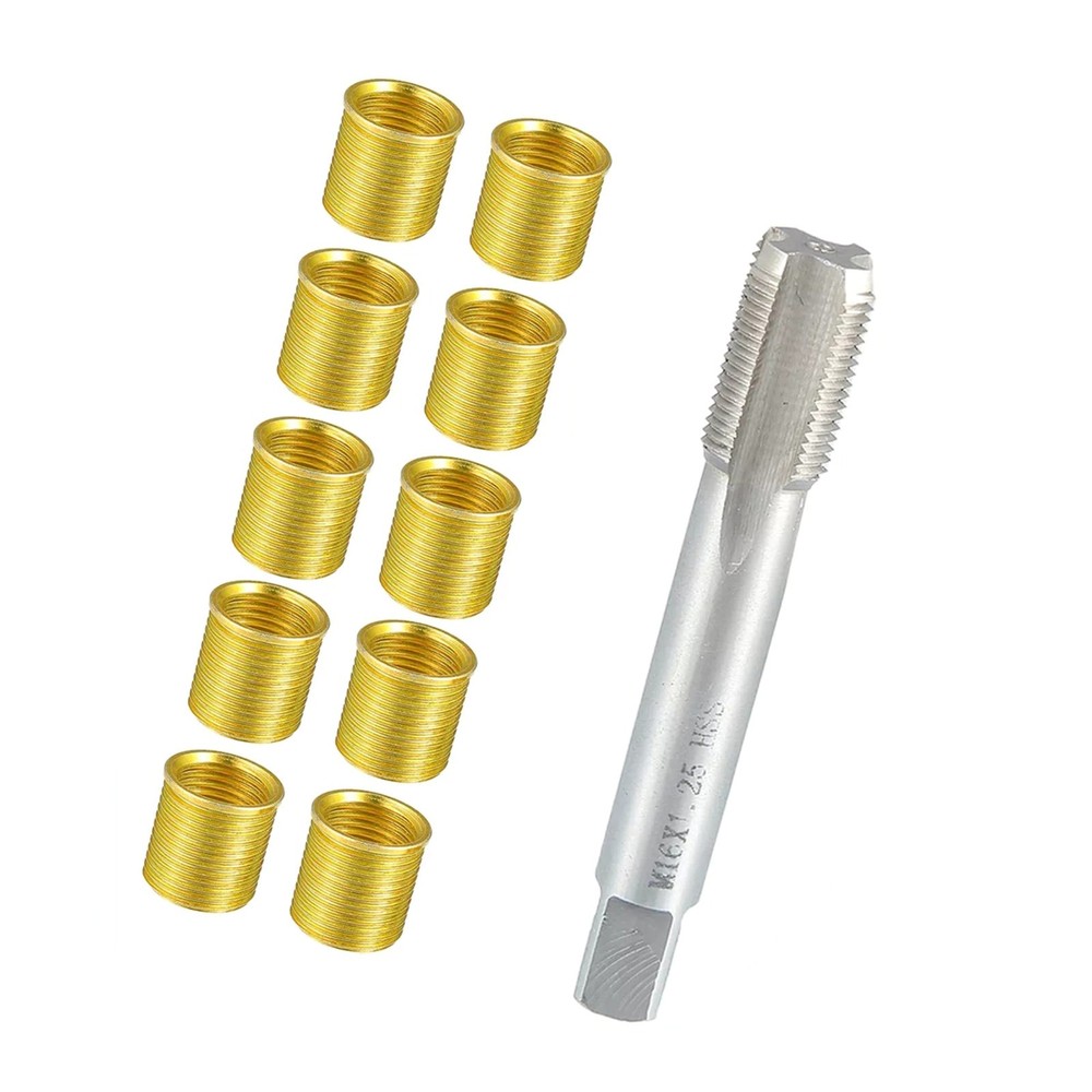 1Set Spark Plug Thread Repair Tool Accessories with M14x1.25Thread Inserts
