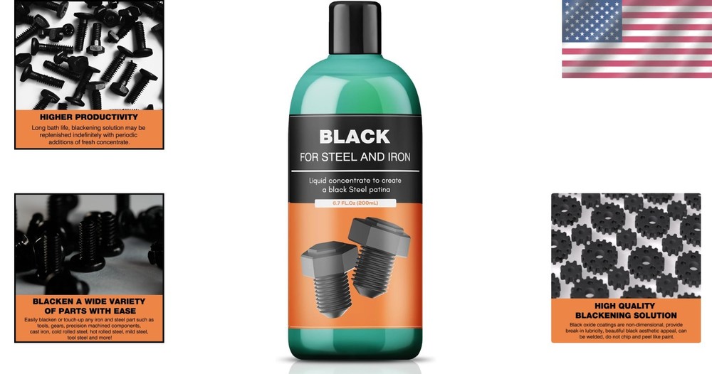 Black Oxide Coating Kit - Black Oxide Solution, Versatile Blackening Solution fo
