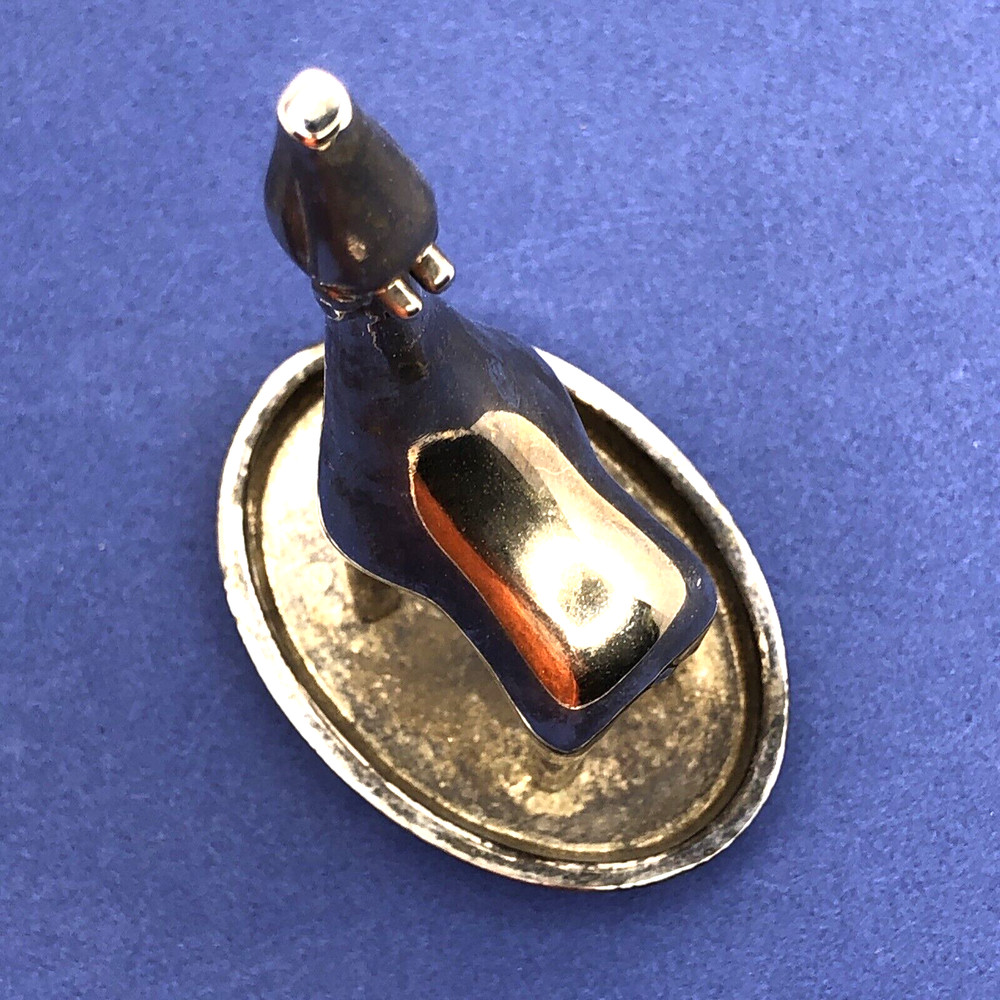 Giraffe Ring Holder Red Envelope Metal Silver Plated Trinket Dish