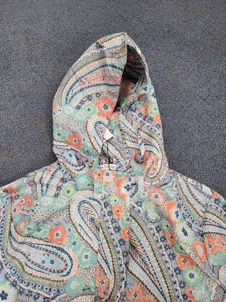 Vera Bradley Packable Raincoat Medium Citrus Paisley