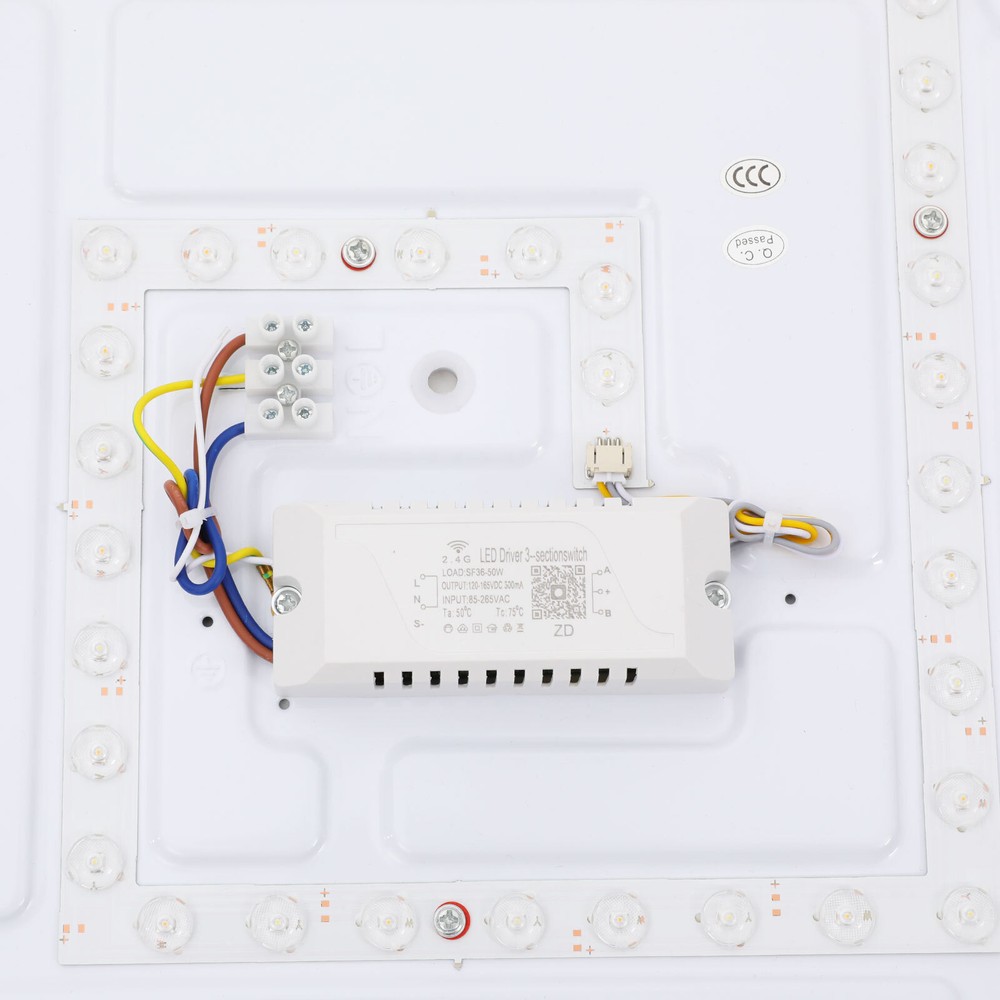 Modern LED Ceiling Light Flush Mount Dimmable Chandelier Lamp w/ Remote Control