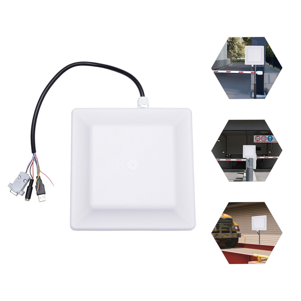 UHF RFID Long Range Card Reader for Parking Barrier Gate Access Control Kit 30db