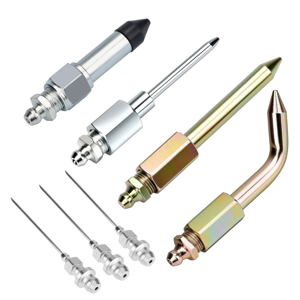 7Pack Grease Gun Accessory Tool Kit Needle Nozzle Adapter Coupler Tip Dispenser