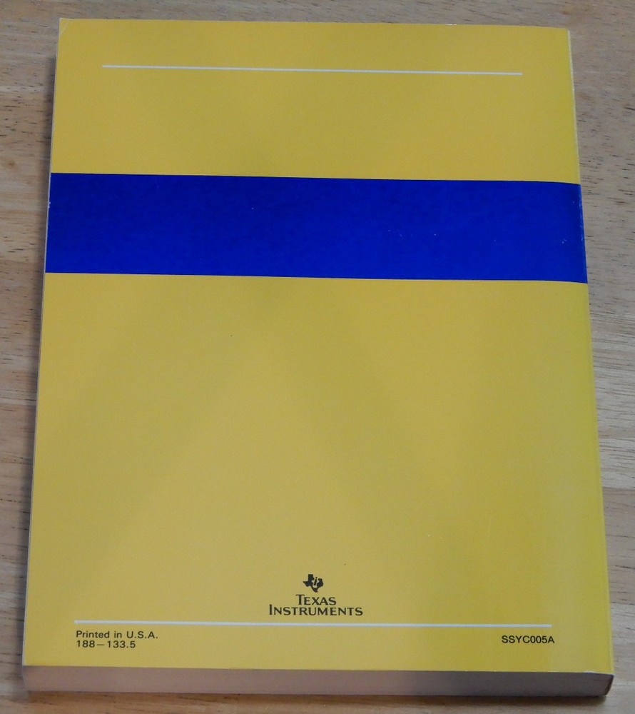 Texas Instruments Semiconductor Products Circuit Design Tools and Support 1988