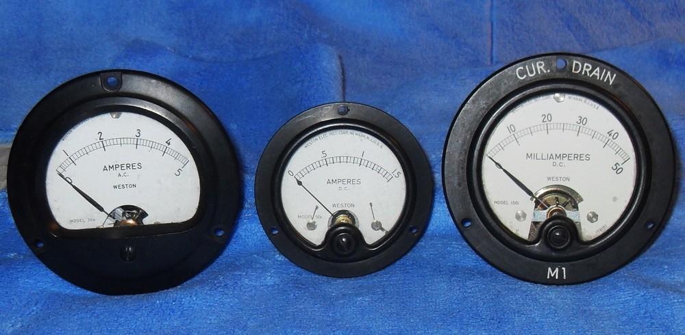 3 Weston Gauges Tested ok