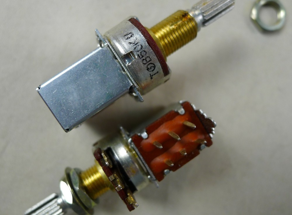 1 pcs Potentiometer B50K Liner Push/Pull Pot & DPDT Switch 5/16"