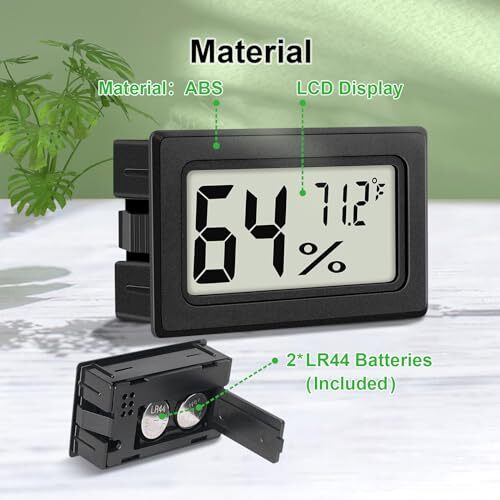 6-Pack Mini Hygrometer Indoor Humidity Meter, Mini Digital Thermometer