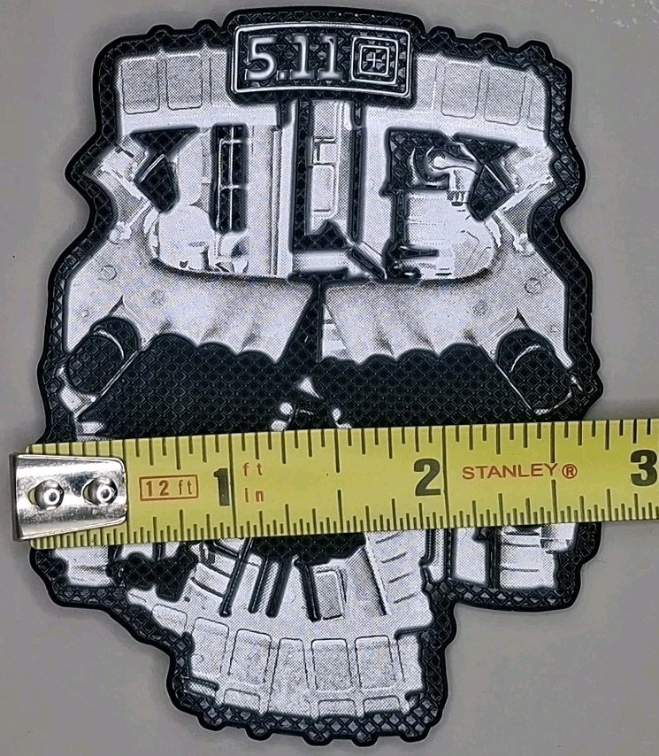 5.11 Tactical Metallic Skull Firearms Parts Patch