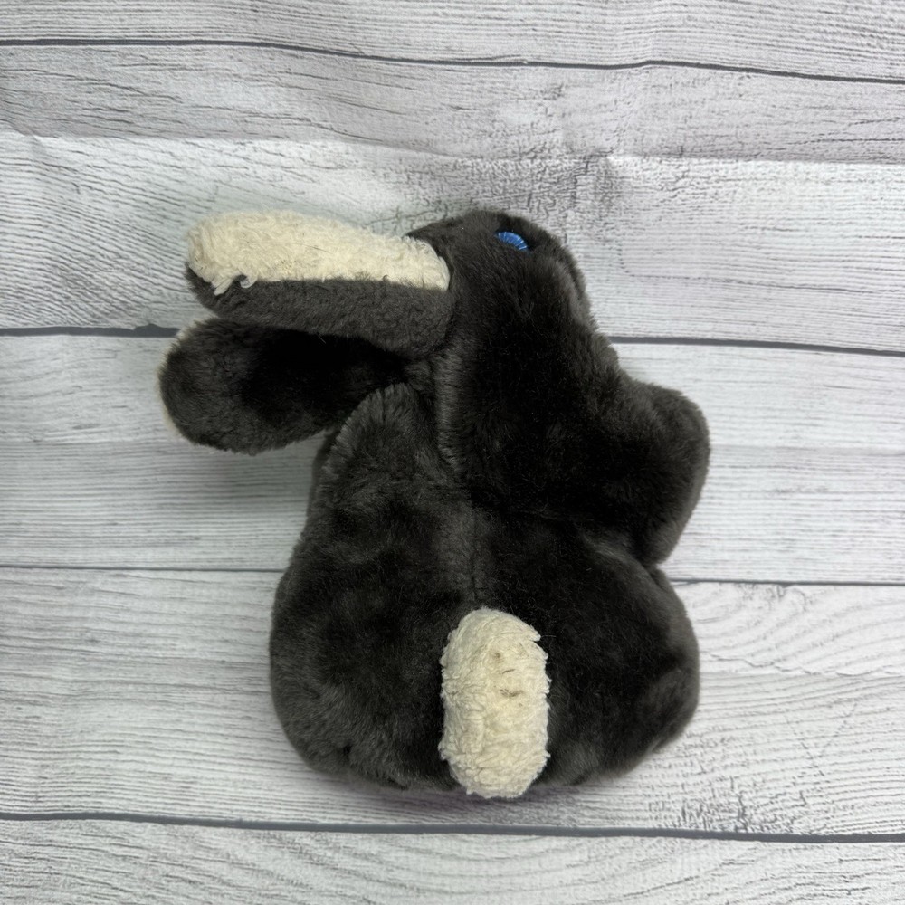Vintage Gray 9" Bunny Rabbit Hand Puppet