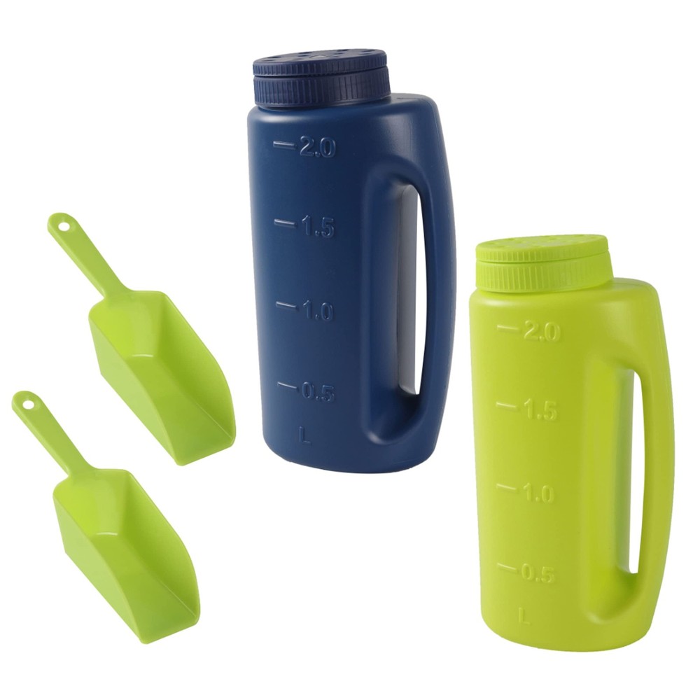 (2-Set) Multipurpose 2L Handheld Spreaders (Blue and Green) - Green/Blue