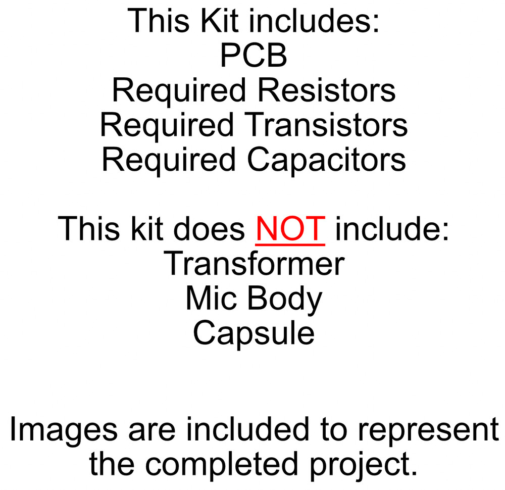 Studio Microphone DIY Kit - U47FET-Style - Pro Audio PCB & Components