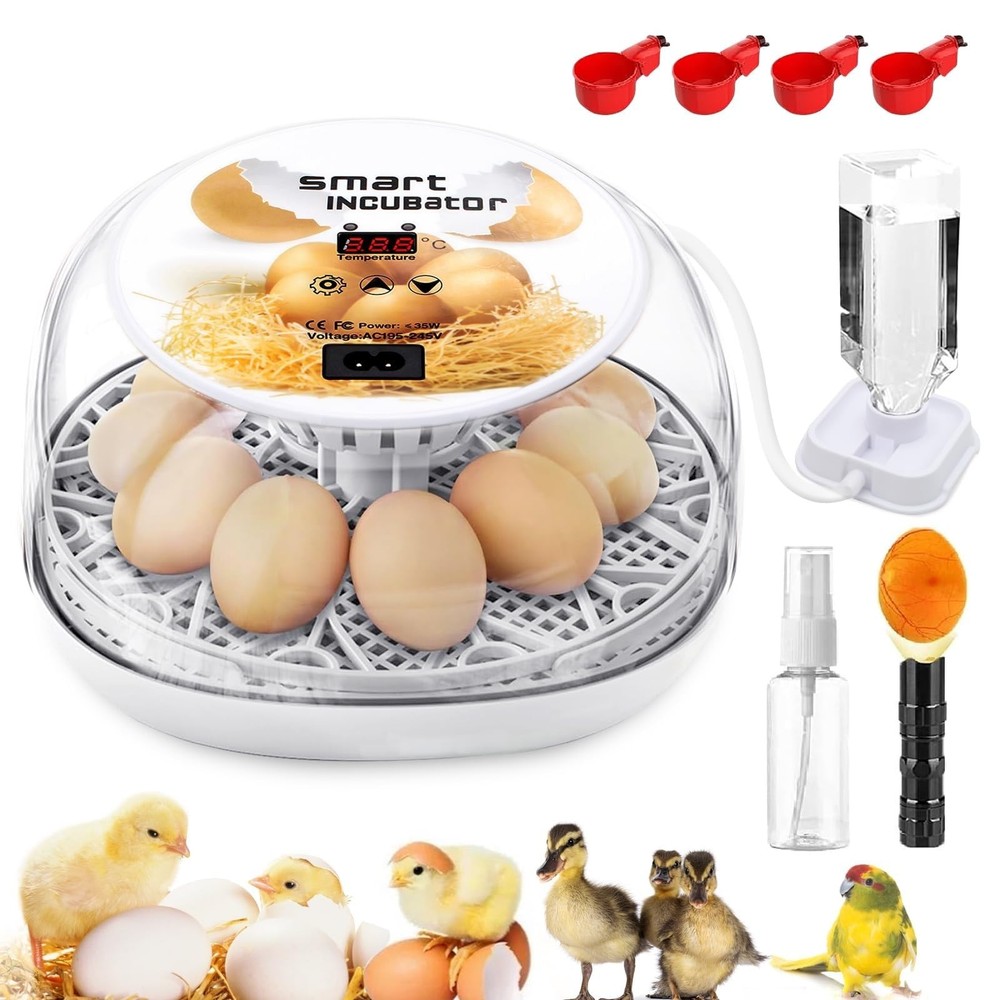 Egg Incubator with Automatic Egg Turning Control, Incubators for Hatching Egg...