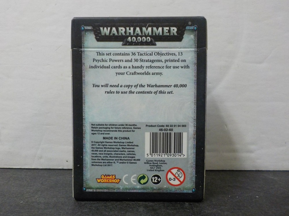 G125 Games Workshop Warhammer 40k Datacards Craftworlds Eldar 8th edition