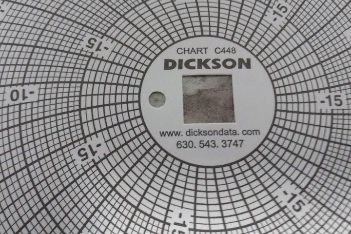 Dickson C448 300 Pk 8 In Circular Chart Diameter Circular Paper Chart