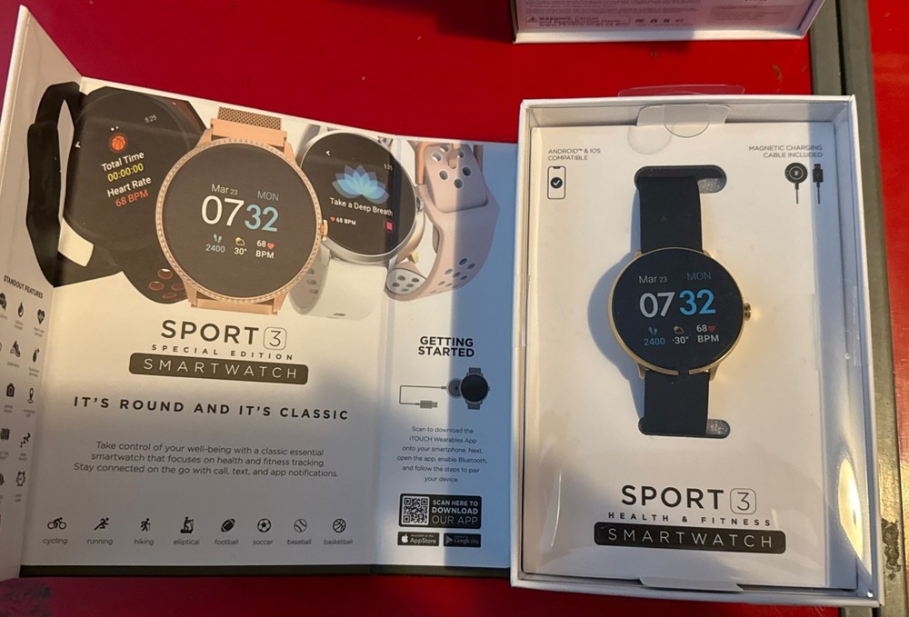 iTouch Sport 3 Smartwatch - Black