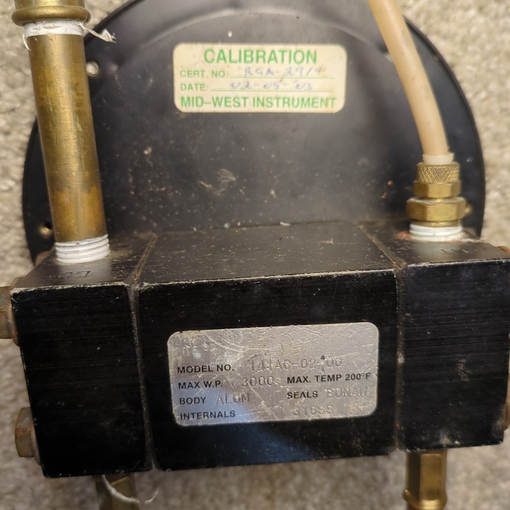 Conbraco Backflow Test Gauge Mid-West Instruments 141AC-02-00 Used Untested