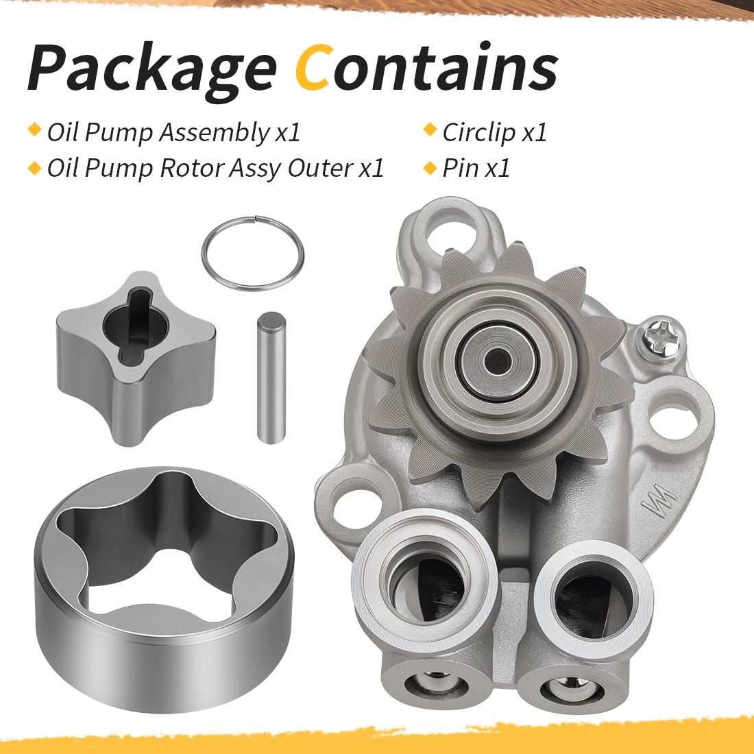 Oil Pump Assembly & Rotor for Yamaha YFZ450 2007-2009 2012-2013 5D3-13300-00-00