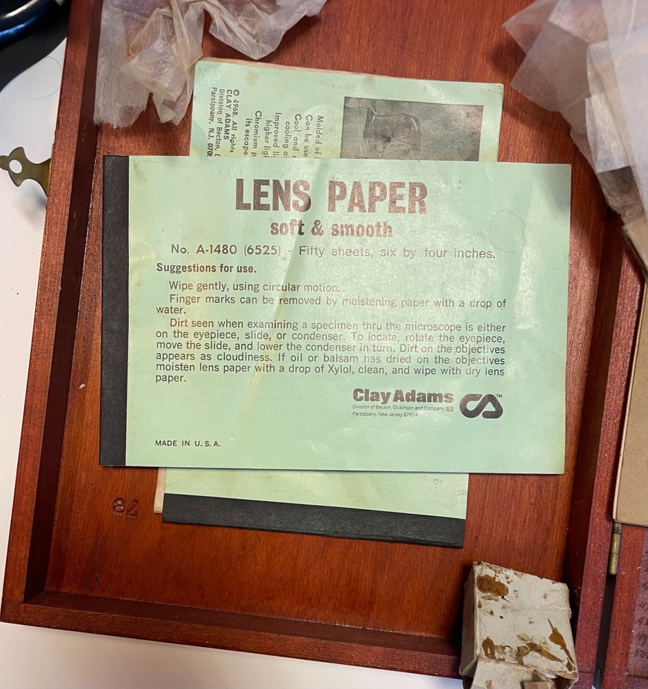 Antique 1900s Spencer Buffalo & Co Microscope/ Box