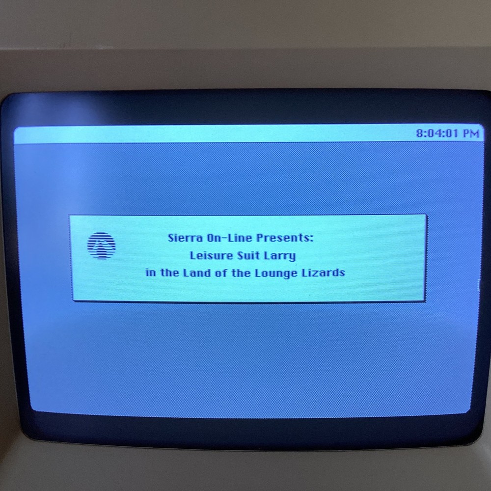 Vintage Macintosh Mac Program Game LEISURE SUIT LARRY 800K Disk Plus SE Classic!